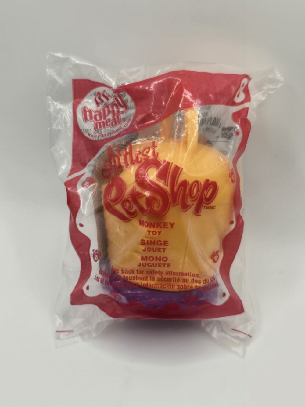 2009 MCDONALDS HAPPY MEAL TOY LITTLEST PET SHOP #8 MONKEY New